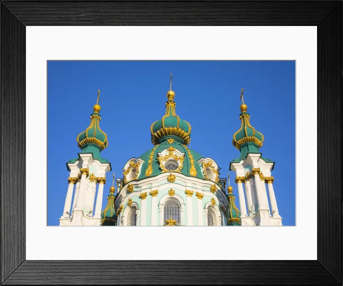 Framed Print : St. Andrews church, Kiev (Kyiv), Ukraine