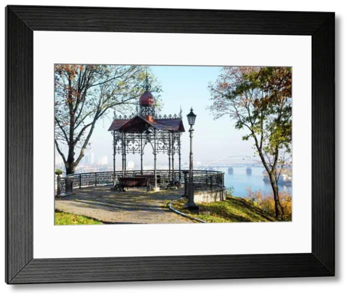 Framed Print : Ukraine, Kyiv, Saint Volodymyr Hill Park, Overlooking The Dnieper River, Sitting Area Framed Print : Ukraine, Kyiv, Saint Volodymyr Hill Park, Overlooking The Dnieper River, Sitting Area