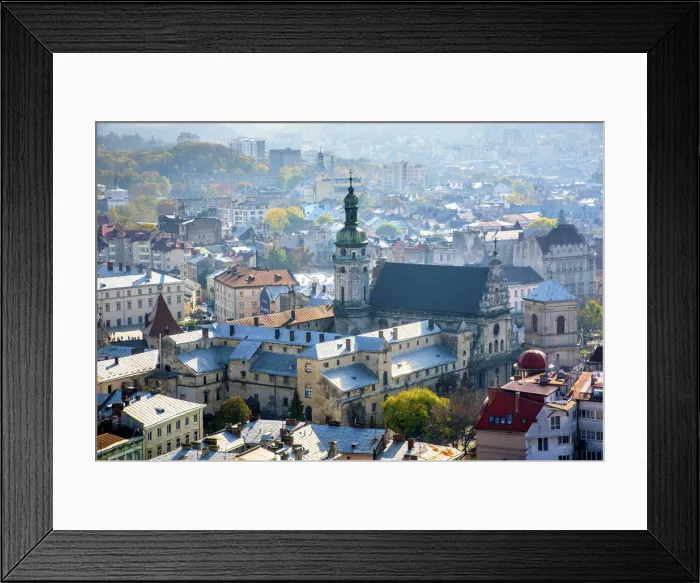 Framed Print : Ukraine, Lviv, City Was Planned In The Second Half Of The 13th Century, Medieval Framed Print : Ukraine, Lviv, City Was Planned In The Second Half Of The 13th Century, Medieval