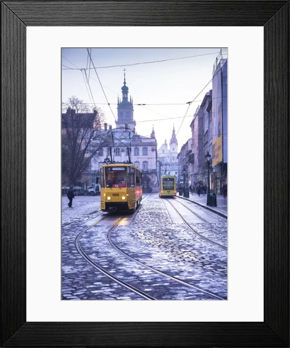 Framed Print : Ukraine, Lviv, Rynok Square, Market Square, Square Was Planned In The Second Half Of