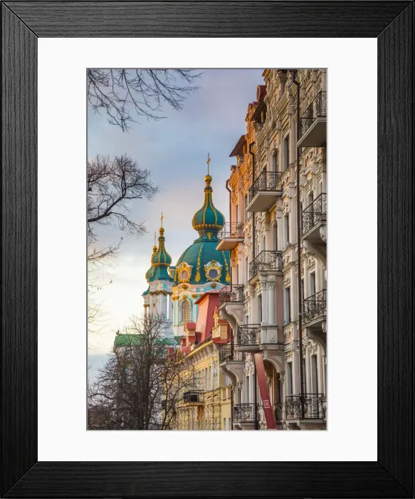 Framed Print : St. Andrews church, Kiev (Kyiv), Ukraine Framed Print : St. Andrews church, Kiev (Kyiv), Ukraine