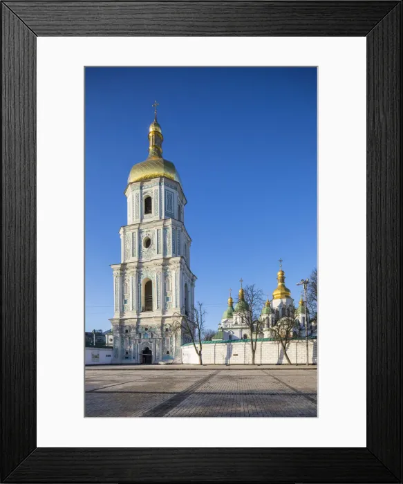 Framed Print : St. Sophias Cathedral and Bell Tower, Sofiyivska Square, Kiev (Kyiv), Ukraine Framed Print : St. Sophias Cathedral and Bell Tower, Sofiyivska Square, Kiev (Kyiv), Ukraine