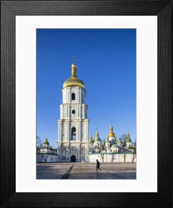 Framed Print : St. Sophias Cathedral and Bell Tower, Sofiyivska Square, Kiev (Kyiv), Ukraine Framed Print : St. Sophias Cathedral and Bell Tower, Sofiyivska Square, Kiev (Kyiv), Ukraine