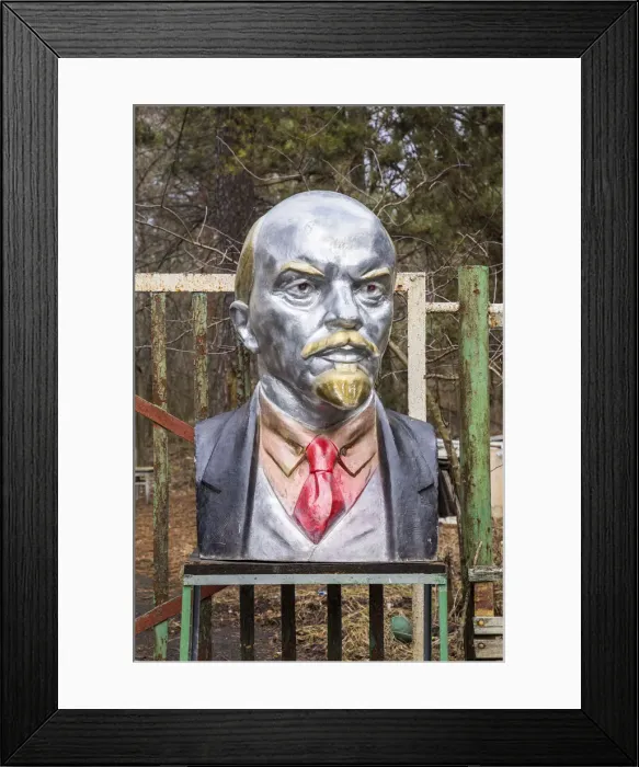 Framed Print : Bust of Lenin, Chernobyl Exclusion Zone, Ukraine Framed Print : Bust of Lenin, Chernobyl Exclusion Zone, Ukraine