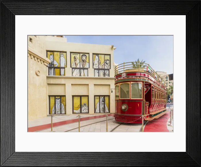 Framed Print : Local tram, Dubai, United Arab Emirates Framed Print : Local tram, Dubai, United Arab Emirates