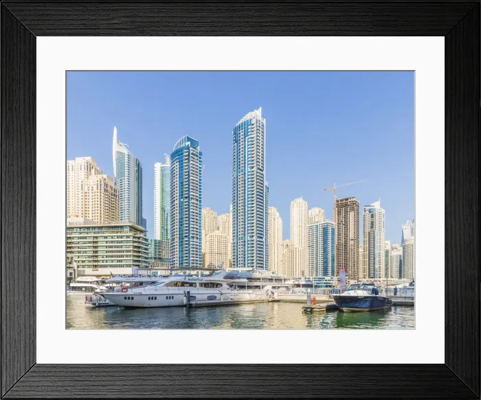 Framed Print : Dubai Marina, Dubai, United Arab Emirates Framed Print : Dubai Marina, Dubai, United Arab Emirates