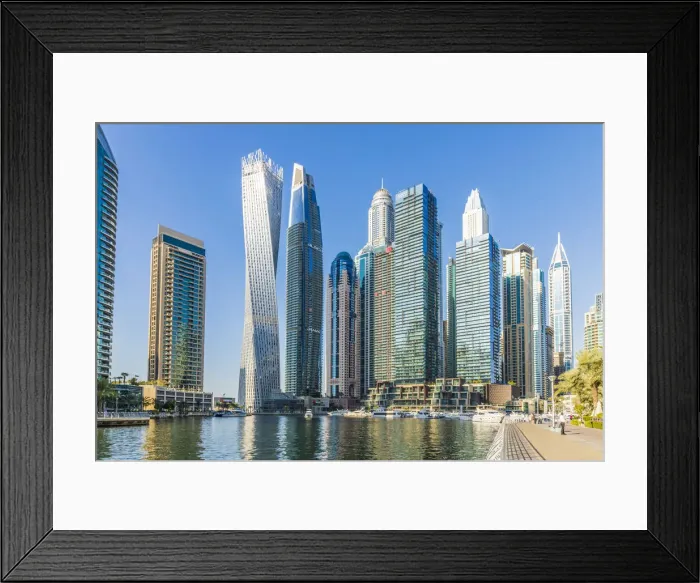 Framed Print : Dubai Marina, Dubai, United Arab Emirates Framed Print : Dubai Marina, Dubai, United Arab Emirates
