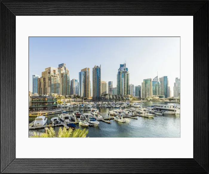 Framed Print : Dubai Marina, Dubai, United Arab Emirates