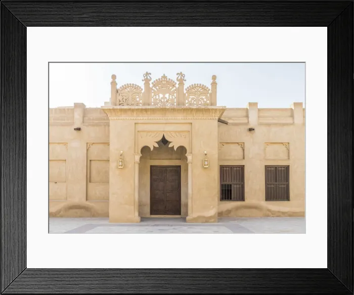 Framed Print : Al seef, Dubai Creek, Dubai, United Arab Emirates