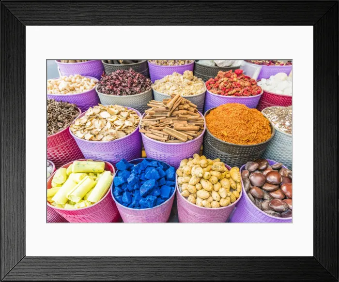 Framed Print : Spice Souk, Dubai, Unided Arab Emirates Framed Print : Spice Souk, Dubai, Unided Arab Emirates