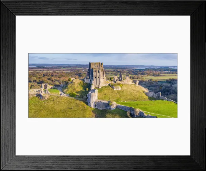 Framed Print : UK, England, Dorset, Corfe Castle Framed Print : UK, England, Dorset, Corfe Castle