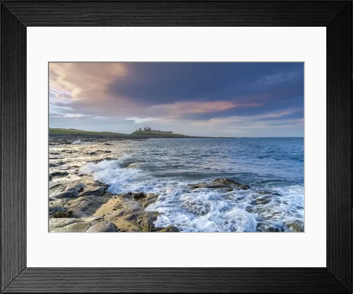 Framed Print : UK, England, Northumberland, Dunstanburgh Castle