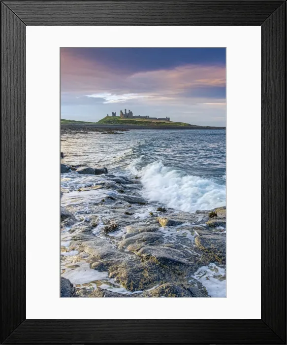 Framed Print : UK, England, Northumberland, Dunstanburgh Castle