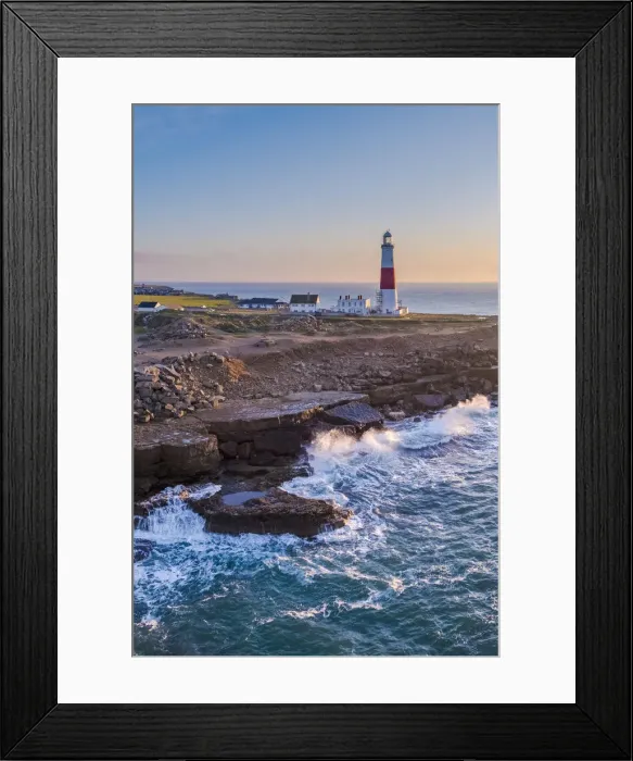 Framed Print : UK, England, Dorset, Portland Bill, Portland Bill Lighthouse