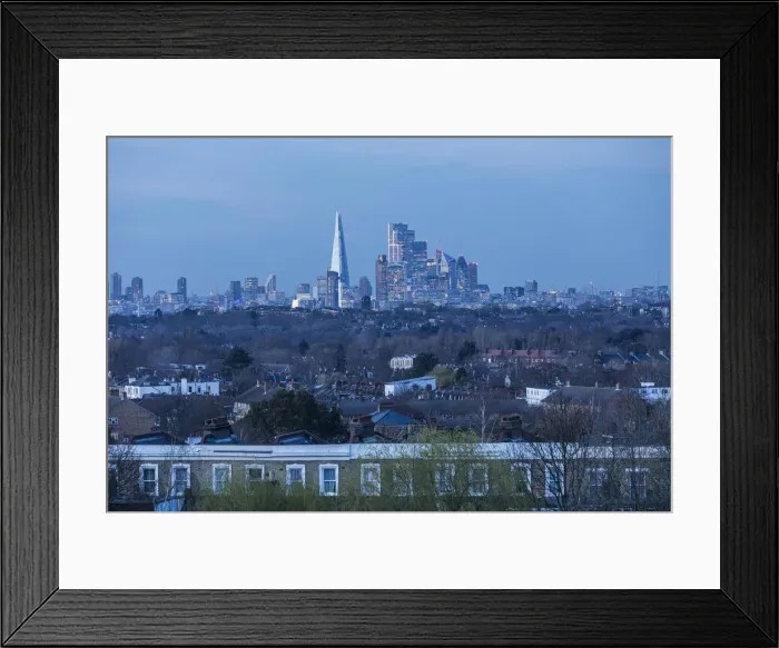 Framed Print : City of London from Crystal Palace, England, UK Framed Print : City of London from Crystal Palace, England, UK