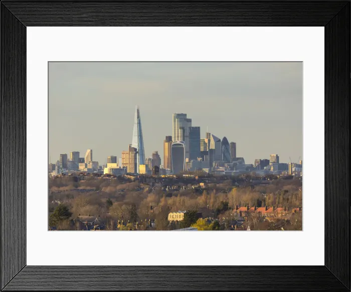 Framed Print : City of London from Crystal Palace, England, UK