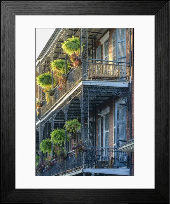 Framed Print : USA, Deep South, Louisiana, New Orleans, French Quarter