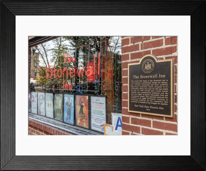 Framed Print : Stonewall Inn gay bar, Greenwich Village, Manhattan, New York, USA Framed Print : Stonewall Inn gay bar, Greenwich Village, Manhattan, New York, USA