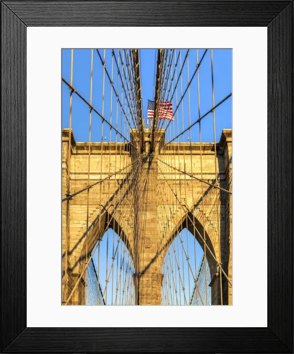 Framed Print : Brooklyn Bridge, Brooklyn, New York, USA Framed Print : Brooklyn Bridge, Brooklyn, New York, USA