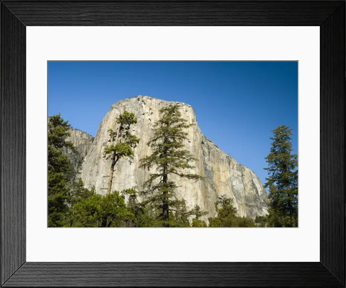Framed Print : Low angle view of El Capitan summit against clear sky at Yosemite National Park on sunny Framed Print : Low angle view of El Capitan summit against clear sky at Yosemite National Park on sunny