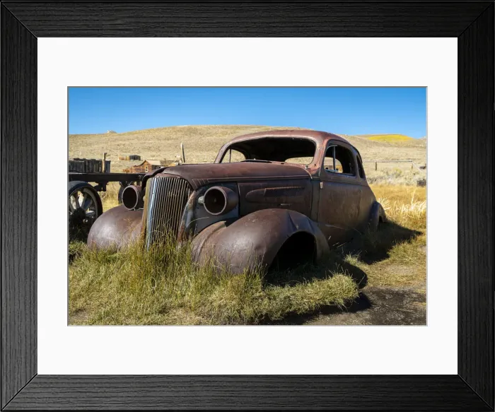 Framed Print : Deserted rusty metallic car at Bodie ghost town, Mono County, Sierra Nevada Framed Print : Deserted rusty metallic car at Bodie ghost town, Mono County, Sierra Nevada