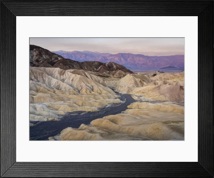 Framed Print : Natural rock formations at Zabriskie Point during sunrise, Death Valley National Park Framed Print : Natural rock formations at Zabriskie Point during sunrise, Death Valley National Park