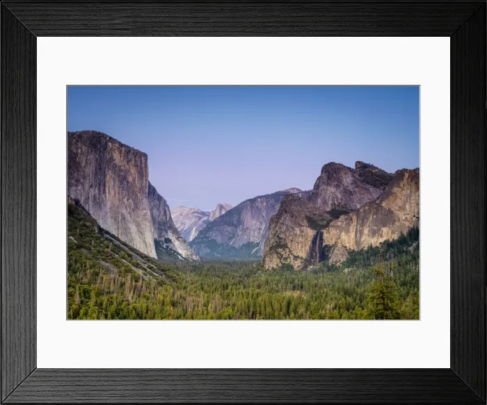 Framed Print : Idyllic shot of alpine forest amidst rocky mountains at Tunnel View Framed Print : Idyllic shot of alpine forest amidst rocky mountains at Tunnel View