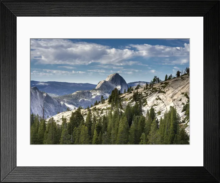 Framed Print : Idyllic shot of Northern side of Half Dome on sunny day, Olmsted Point Framed Print : Idyllic shot of Northern side of Half Dome on sunny day, Olmsted Point