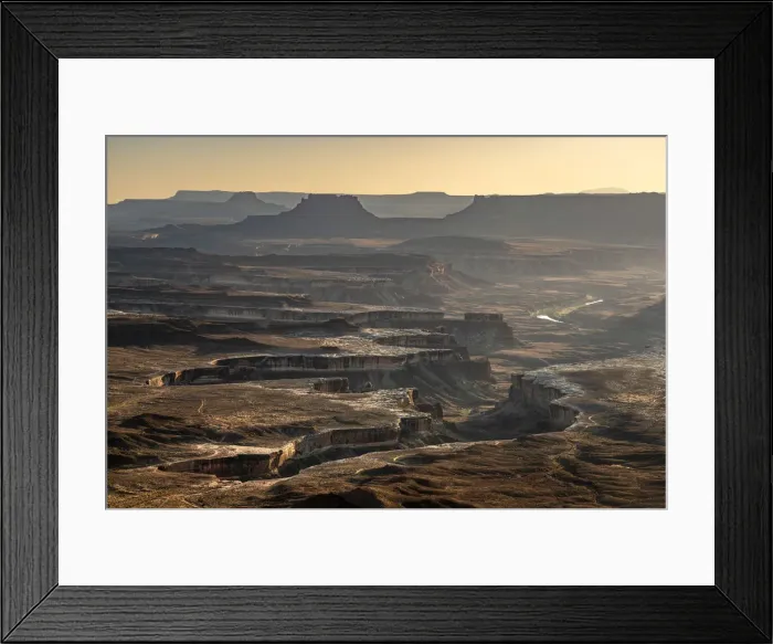 Framed Print : Green River Overlook before sunset, Canyonlands National Park, Utah, USA Framed Print : Green River Overlook before sunset, Canyonlands National Park, Utah, USA