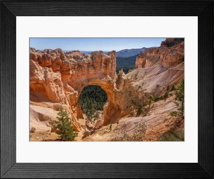 Framed Print : Famous Natural bridge on sunny day, Bryce Canyon National Park, Utah, USA Framed Print : Famous Natural bridge on sunny day, Bryce Canyon National Park, Utah, USA