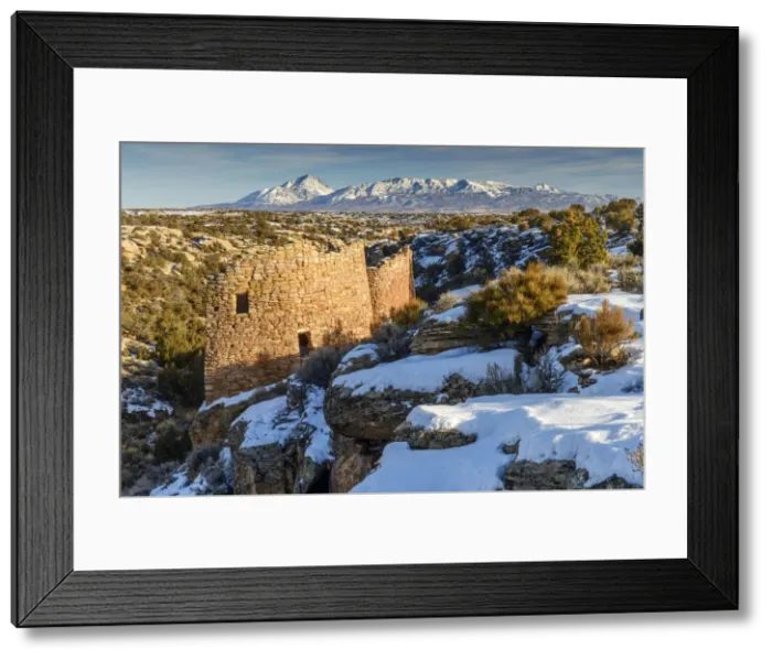 Framed Print : USA, Southwest, Utah, Hovenweep National Monument, Ute Mountain Framed Print : USA, Southwest, Utah, Hovenweep National Monument, Ute Mountain