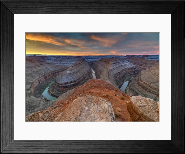 Framed Print : USA, Southwest, Colorado Plateau, Utah, Bluff, Goosenecks State Park Framed Print : USA, Southwest, Colorado Plateau, Utah, Bluff, Goosenecks State Park