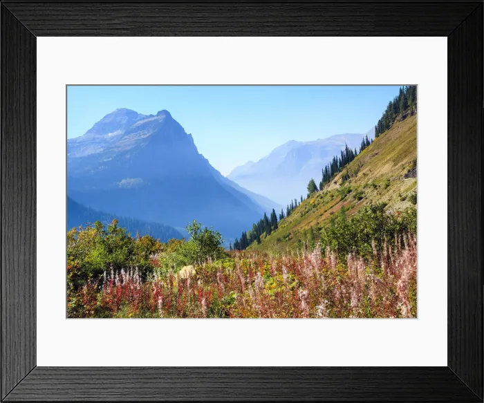 Framed Print : View from The Loop on the Going-to-the-Sun Road, Glacier National Park Framed Print : View from The Loop on the Going-to-the-Sun Road, Glacier National Park