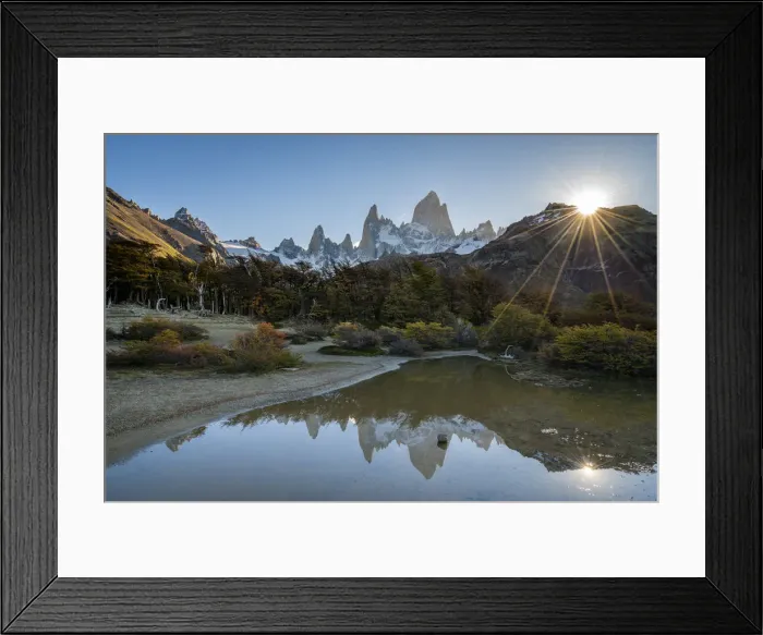 Framed Print : Fitz Roy before sunset during autumn, Los Glaciares National Park, Santa Cruz Province Framed Print : Fitz Roy before sunset during autumn, Los Glaciares National Park, Santa Cruz Province