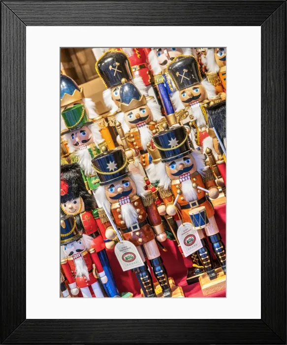 Framed Print : Nutcracker toy soldiers, Rathaus Christmas Market, Vienna, Austria