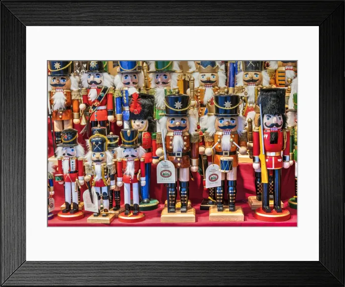 Framed Print : Nutcracker toy soldiers, Rathaus Christmas Market, Vienna, Austria