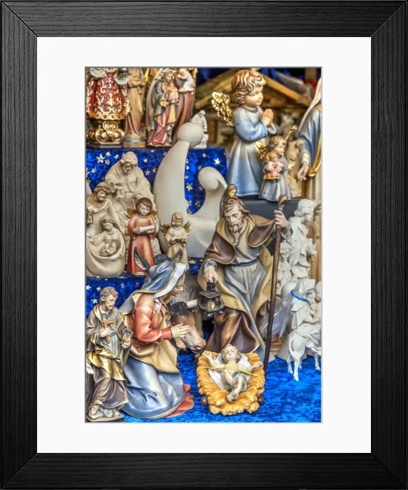 Framed Print : Nativity Scene, Freyung Christmas Market, Vienna, Austria Framed Print : Nativity Scene, Freyung Christmas Market, Vienna, Austria