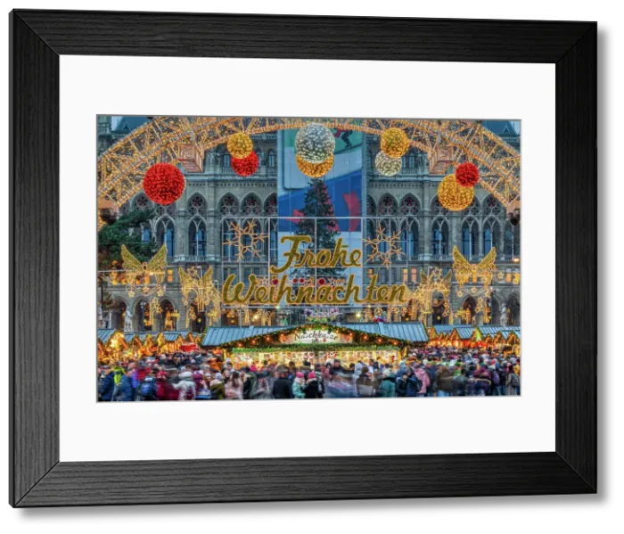 Framed Print : Rathaus Christmas Market, Vienna, Austria Framed Print : Rathaus Christmas Market, Vienna, Austria