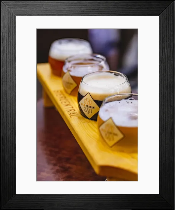 Framed Print : A selection of Belgian beers, Belgium Framed Print : A selection of Belgian beers, Belgium