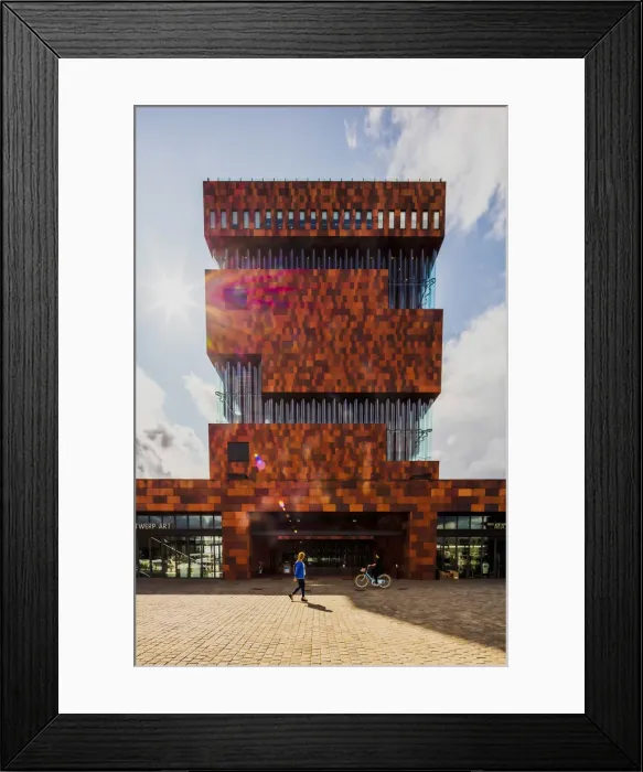 Framed Print : Museum aan de Stroom at sunset, Antwerp, Belgium