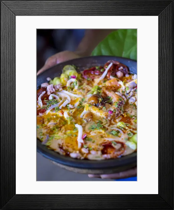 Framed Print : Americas, South America, Brazil, Bahia, Salvador, seafood moqueca - one of Framed Print : Americas, South America, Brazil, Bahia, Salvador, seafood moqueca - one of