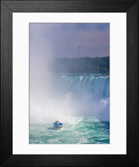 Framed Print : Canada, Ontario, Niagara Falls, Horseshoe Falls, Maid of the Mist boat tour Framed Print : Canada, Ontario, Niagara Falls, Horseshoe Falls, Maid of the Mist boat tour