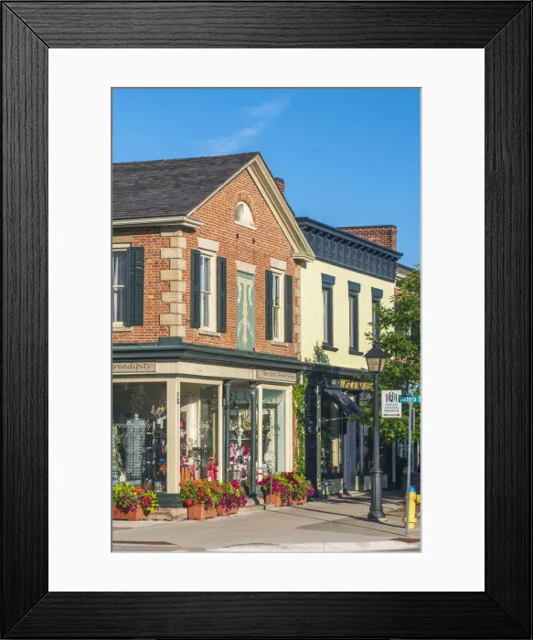 Framed Print : Canada, Ontario, Niagara-on-the-Lake, Queen Street Framed Print : Canada, Ontario, Niagara-on-the-Lake, Queen Street
