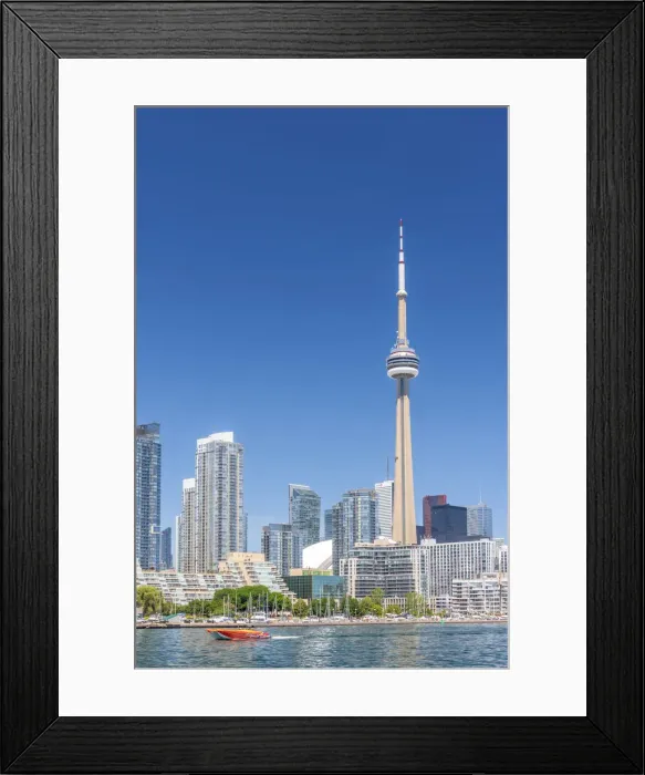 Framed Print : Canada, Ontario, Toronto, Skyline including CN Tower Framed Print : Canada, Ontario, Toronto, Skyline including CN Tower