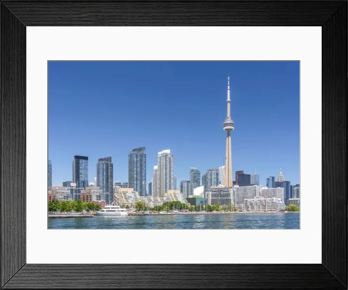 Framed Print : Canada, Ontario, Toronto, Skyline including CN Tower Framed Print : Canada, Ontario, Toronto, Skyline including CN Tower