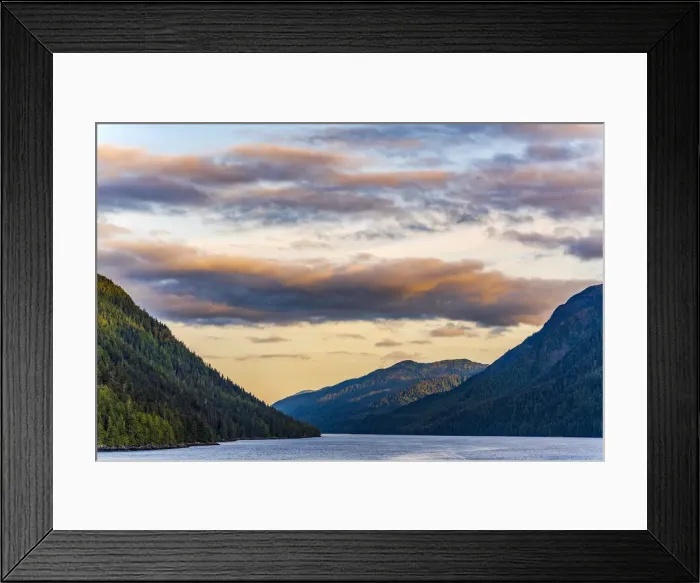Framed Print : Cruise on coastal route of north west side from British Columbia, Canada, Inside Passage Framed Print : Cruise on coastal route of north west side from British Columbia, Canada, Inside Passage