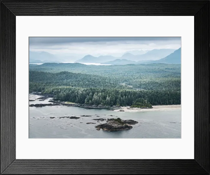 Framed Print : Tofino, harbour and clayoquot sound landscape. Vancouver Island, British Columbia, Canada Framed Print : Tofino, harbour and clayoquot sound landscape. Vancouver Island, British Columbia, Canada