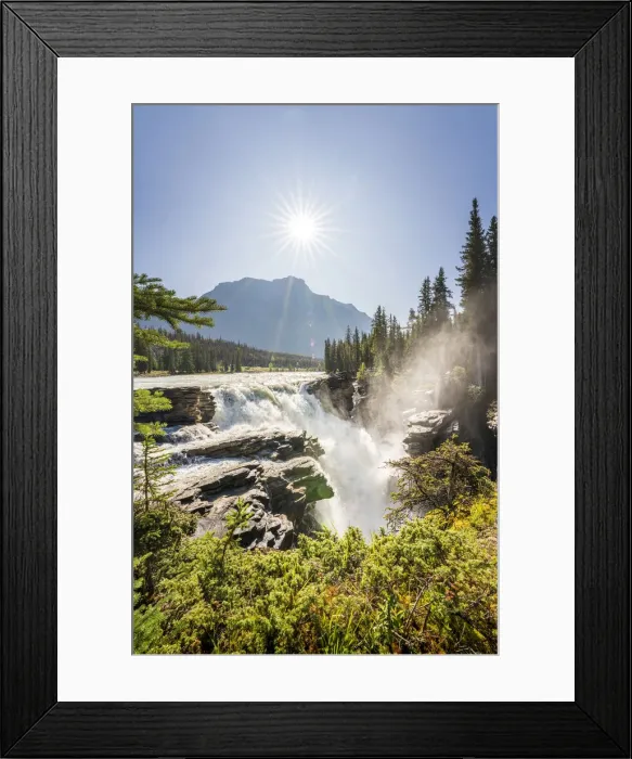 Framed Print : Canada, Alberta, Jasper National Park, Jasper, Maligne Canyon and waterfall Framed Print : Canada, Alberta, Jasper National Park, Jasper, Maligne Canyon and waterfall