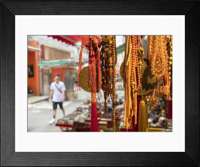 Framed Print : Stall at Cat Street Antiques Market, Central, Hong Kong Framed Print : Stall at Cat Street Antiques Market, Central, Hong Kong