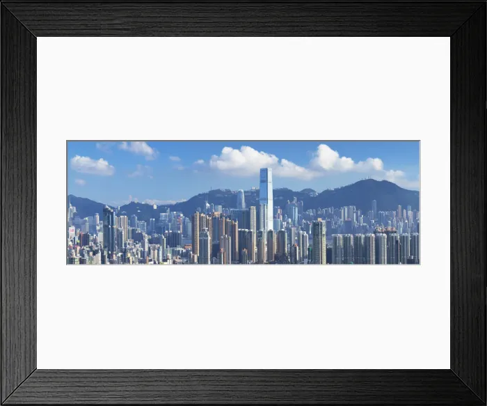 Framed Print : Skyline of Kowloon and Hong Kong Island, Hong Kong, China Framed Print : Skyline of Kowloon and Hong Kong Island, Hong Kong, China